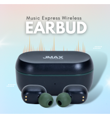 Jmax GYM Series-Black-Music Express Wireless Earbuds with 20H Playtime |  300mAh Case Battery 