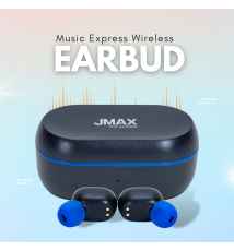 Jmax GYM Series-Blue-Music Express Wireless Earbuds with 20H Playtime |  300mAh Case Battery