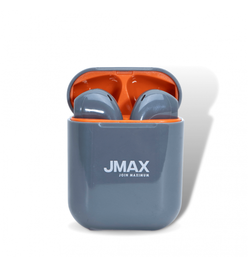 Jmax Run Series Grey Ture Bass Wireless Bluetooth Earbuds with16 Hour Long Playtime Jmax Run Series Grey Ture Bass Wireless Bluetooth Earbuds with16 Hour Long Playtime