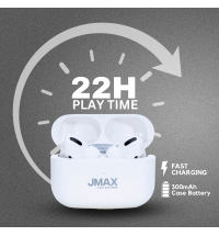 Jmax Champion Series True wireless Earbuds with 22H Playtime | Touch Control | Splash resistant 
