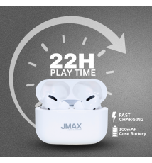 Jmax Champion Series True wireless Earbuds with 22H Playtime | Touch Control | Splash resistant 