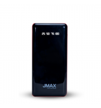 118  SARV Jmax Black10000mAh Power Bank Li Polymer 4 in 1 Fast Charging | Inbuilt 4 Output Cable 