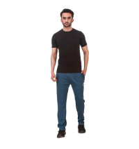 Fabstieve Men's Stretchable Grandair Printed Lowers, Blue Colour, Size XL (VK-51)