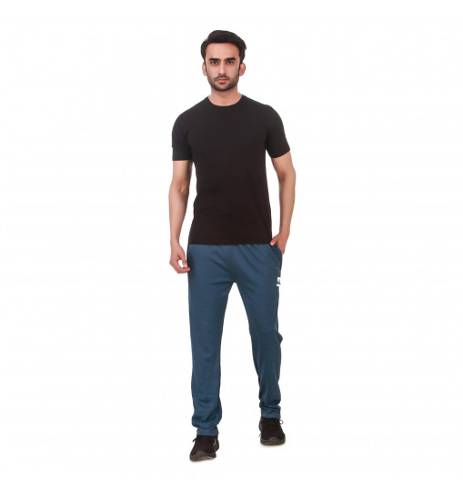 Fabstieve Men's Stretchable Grandair Printed Lowers, Blue Colour, Size XL (VK-51)