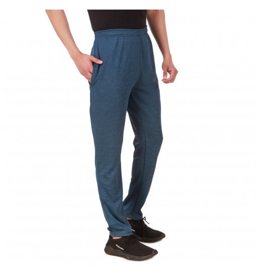 Fabstieve Men's Stretchable Grandair Printed Lowers, Blue Colour, Size XL (VK-51)
