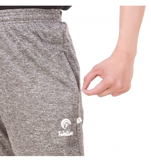 Fabstieve Men's Stretchable Grandair Printed Lowers Light Grey, Size XL (VK-51)