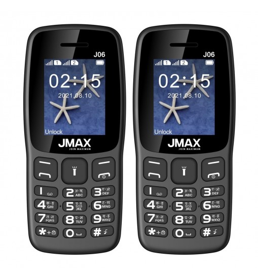 Jmax J06 Combo of Two Mobile Black & Black Jmax J06 Combo of Two Mobile Black & Black