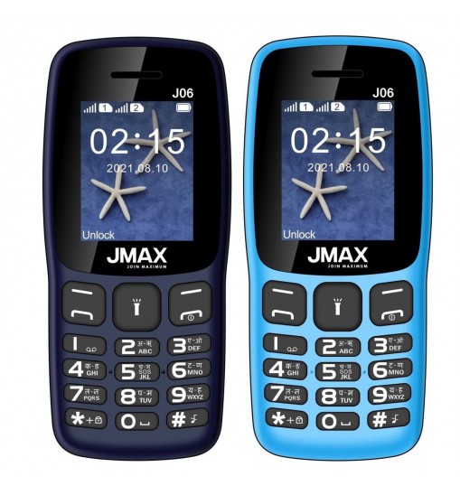 Jmax J06 Combo of Two Mobile  Dark Blue & Sky Blue