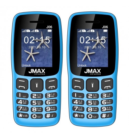 Jmax J06 Combo of Two Mobile Sky Blue & Sky Blue Jmax J06 Combo of Two Mobile Sky Blue & Sky Blue