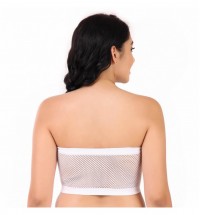 Fabstieve Women Free Size Tube Bra L-001 White Colour